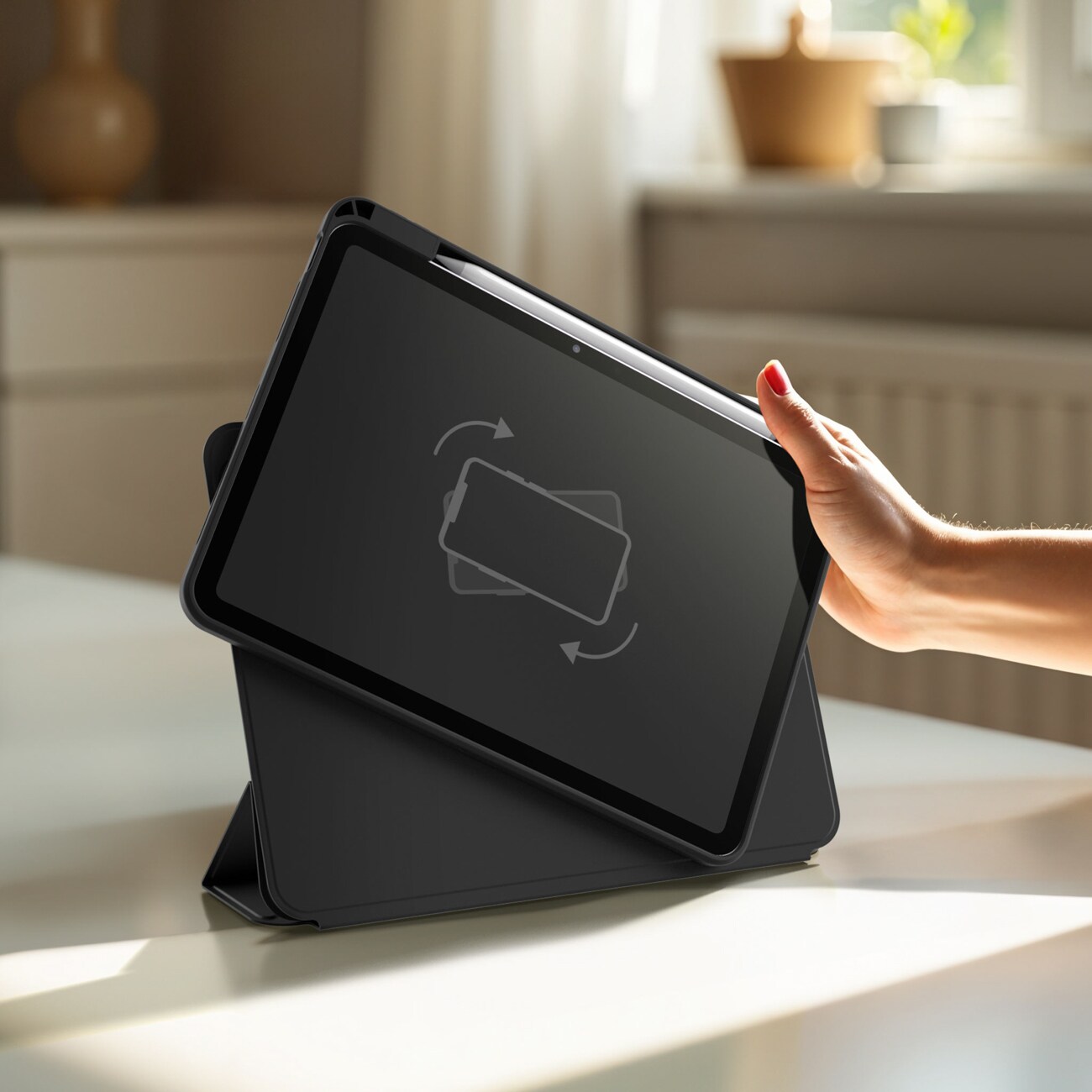 AmazingThing Titan Pro Mag-etui til iPad Air 11" M2/M3/M4 (2024/2025/2026) – sort