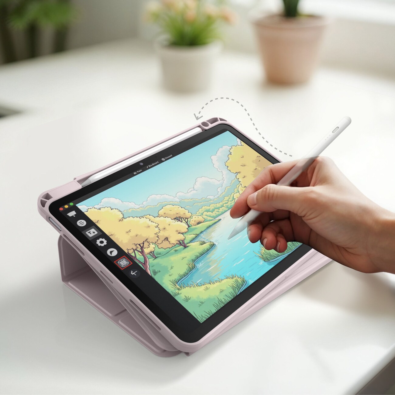 AmazingThing Titan Pro Mag-etui til iPad Air 11" M3–M4 (2025–2026) – lyserød