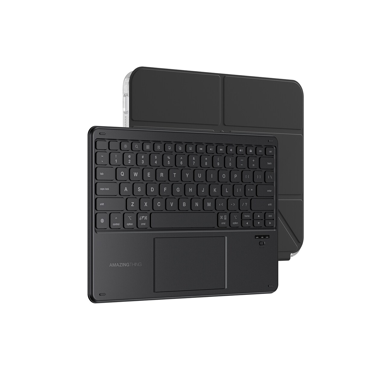 AmazingThing Minimal Case Keylite Combo-tastaturcover til iPad 11" 2022–2025 – Sort
