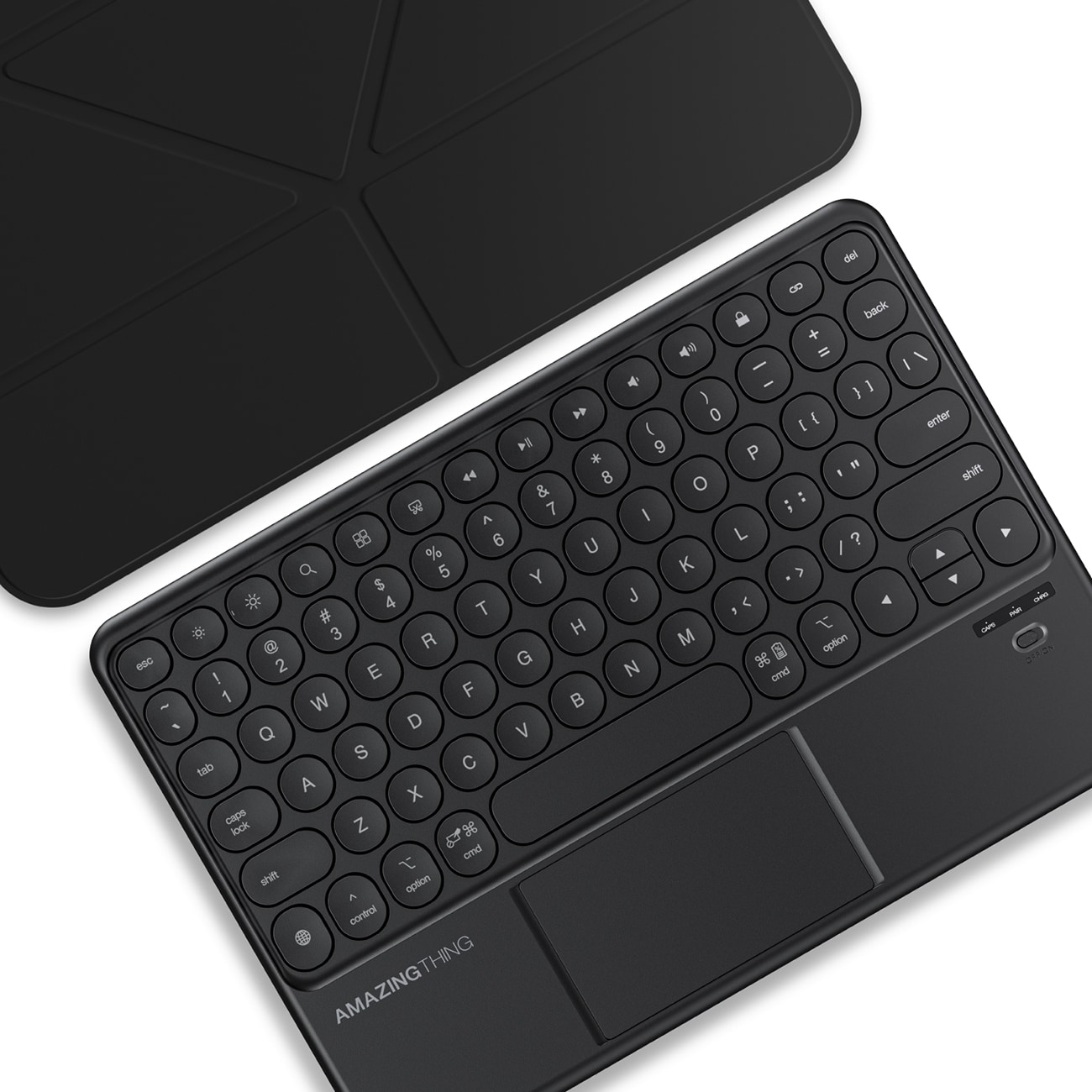 AmazingThing Minimal Case Keylite Combo-tastaturcover til iPad 11" 2022–2025 – Sort