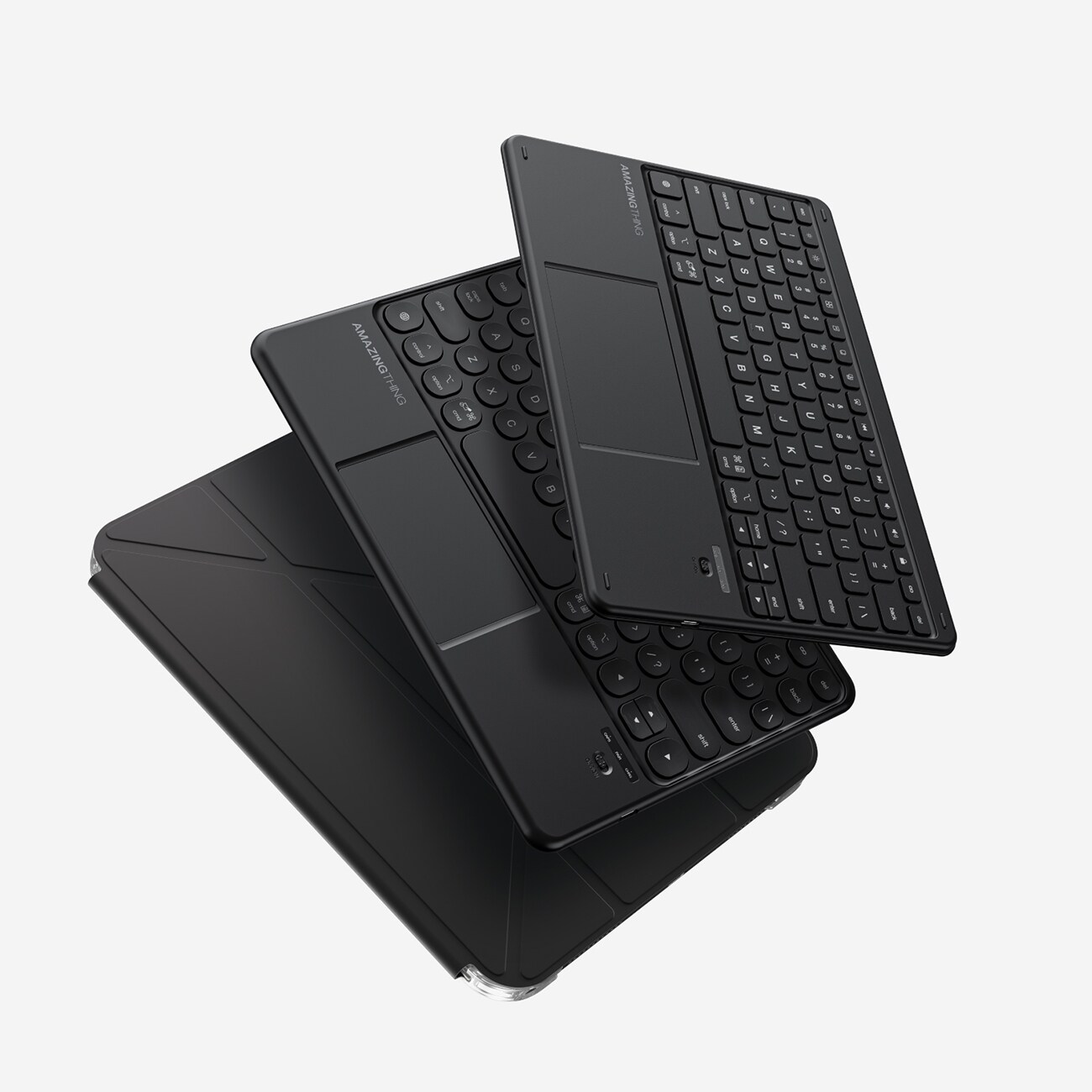 AmazingThing Minimal Case Keylite Combo-tastaturcover til iPad 11" 2022–2025 – Sort