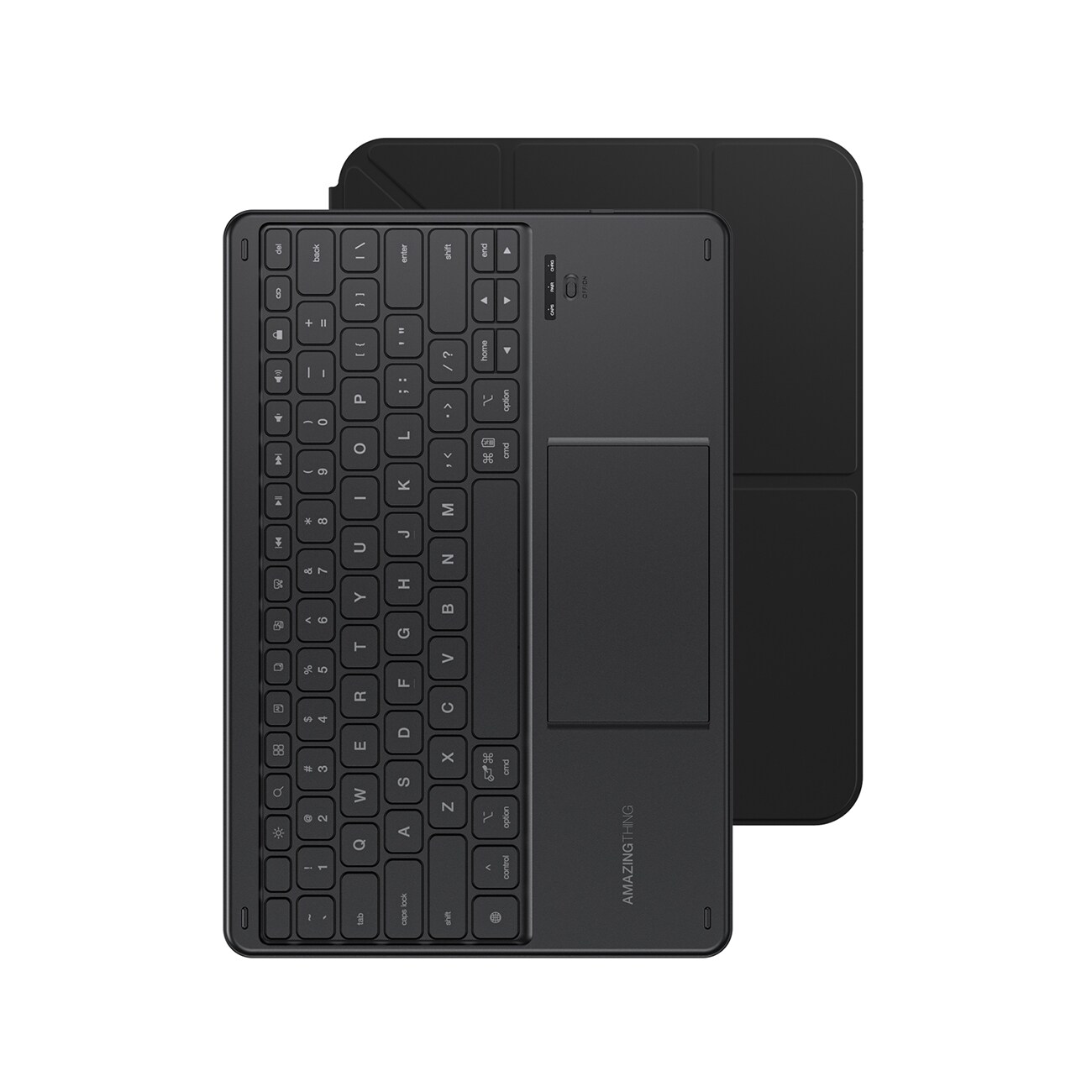 AmazingThing Minimal Case Keylite Combo-tastaturcover til iPad 11" 2022–2025 – Sort