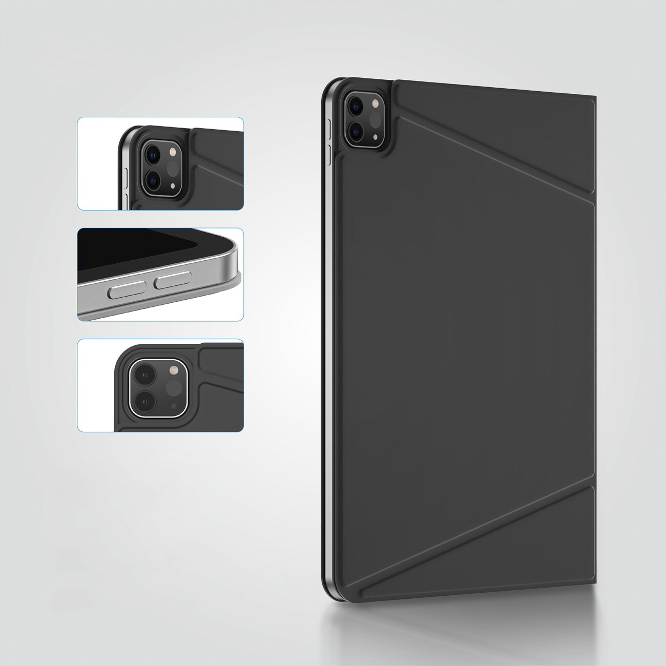 AmazingThing Matte Pro Mag Folio-etui med stativ til iPad Air 11" M3–M4 (2025–2026) – Sort