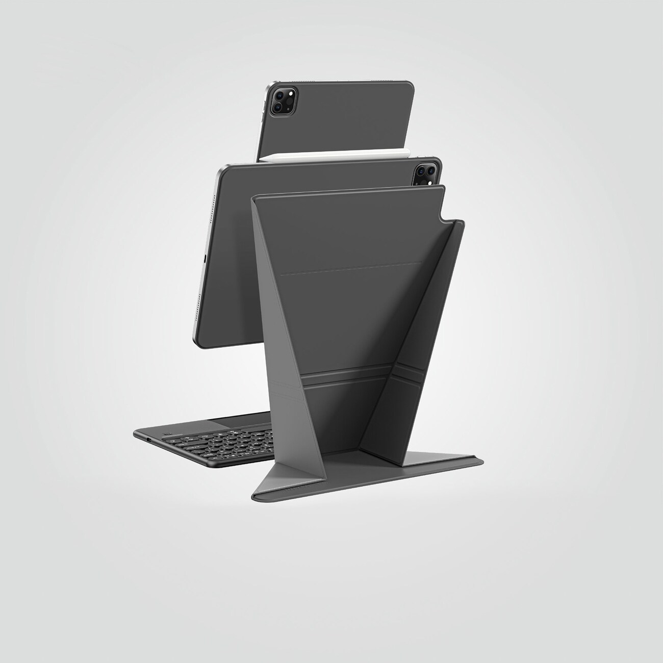 AmazingThing Matte Pro Mag Folio-etui med stativ til iPad Air 11" M3–M4 (2025–2026) – Sort