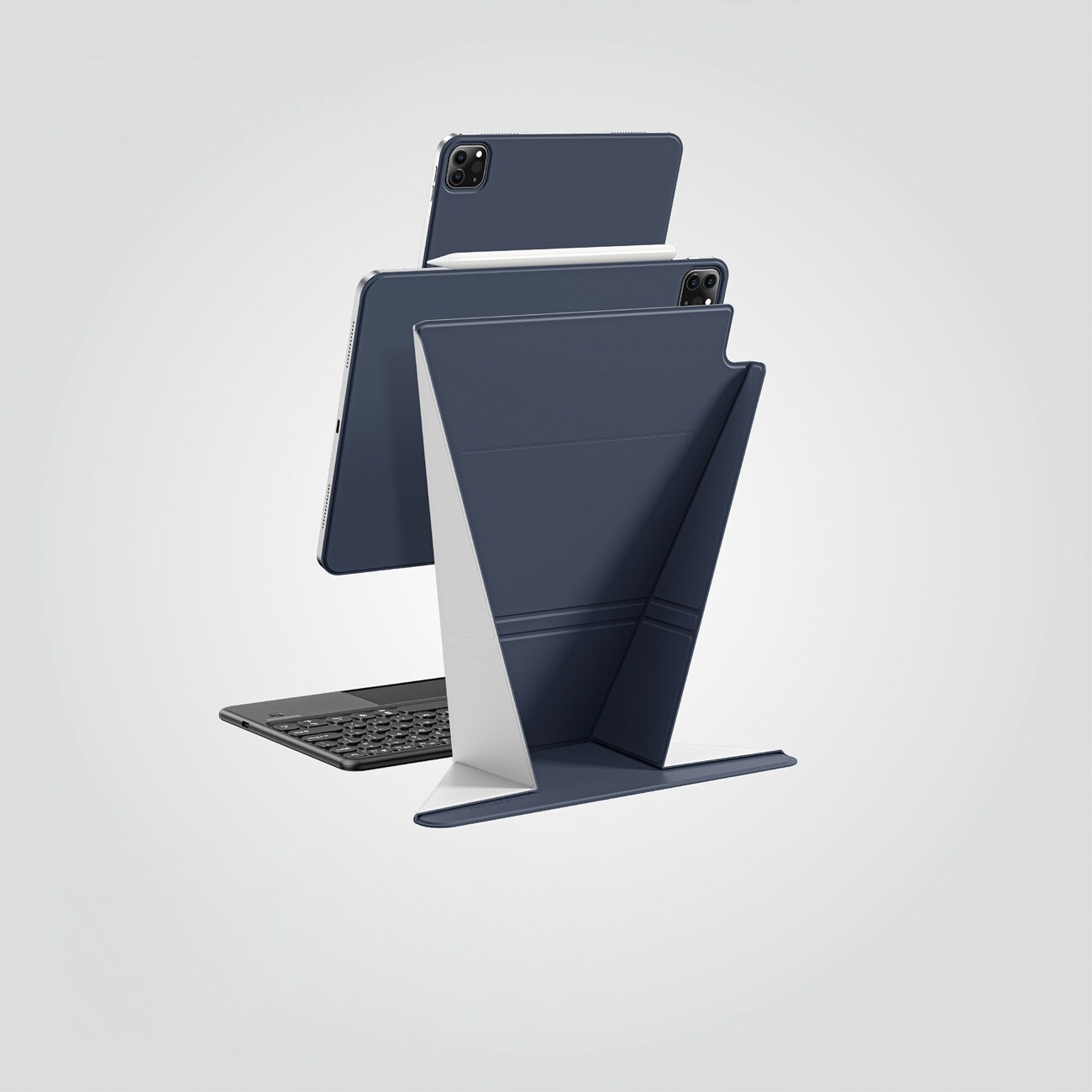 AmazingThing Matte Pro Mag Folio-etui med stativ til iPad Air 13" M3–M4 (2025–2026) – Blå