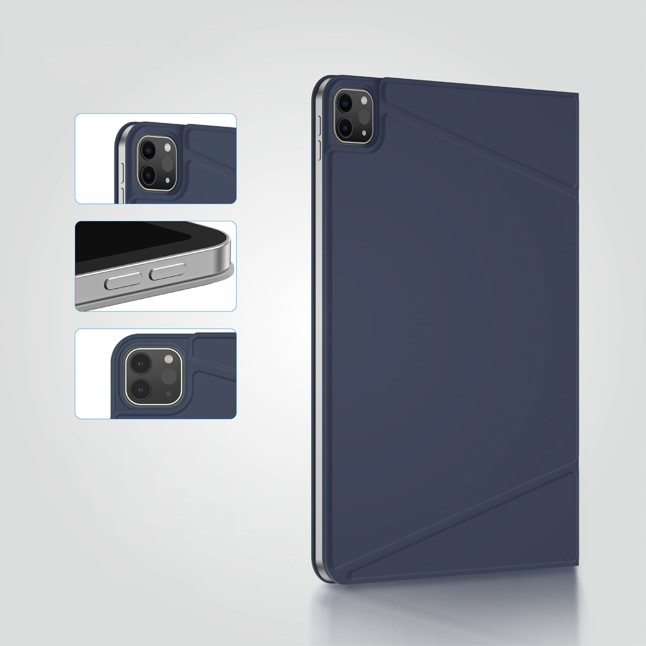 AmazingThing Matte Pro Mag Folio-etui med stativ til iPad Air 13" M3–M4 (2025–2026) – Blå