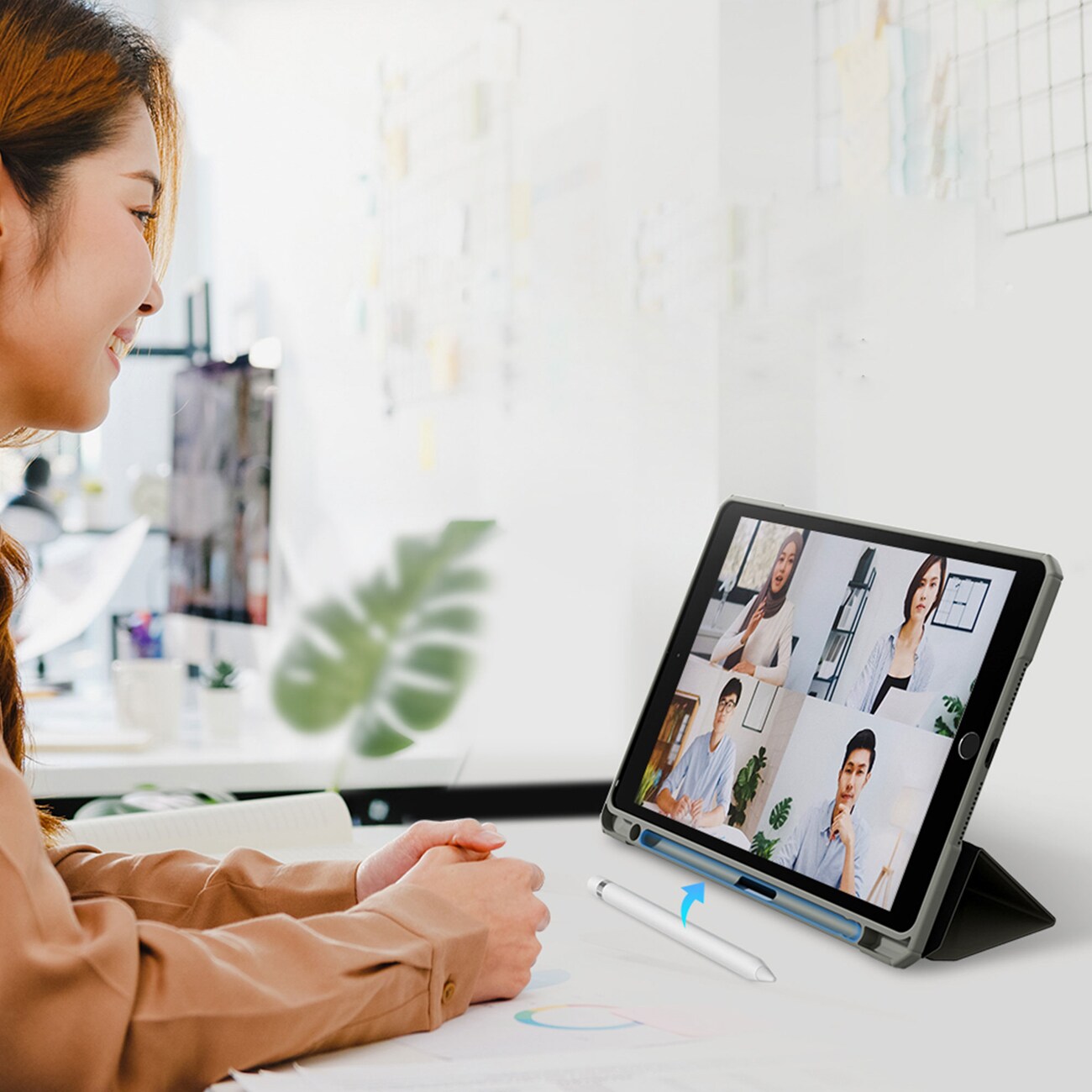 AmazingThing Titan Pro Folio-etui til iPad Air 11" M3–M4 (2025–2026) – Grå
