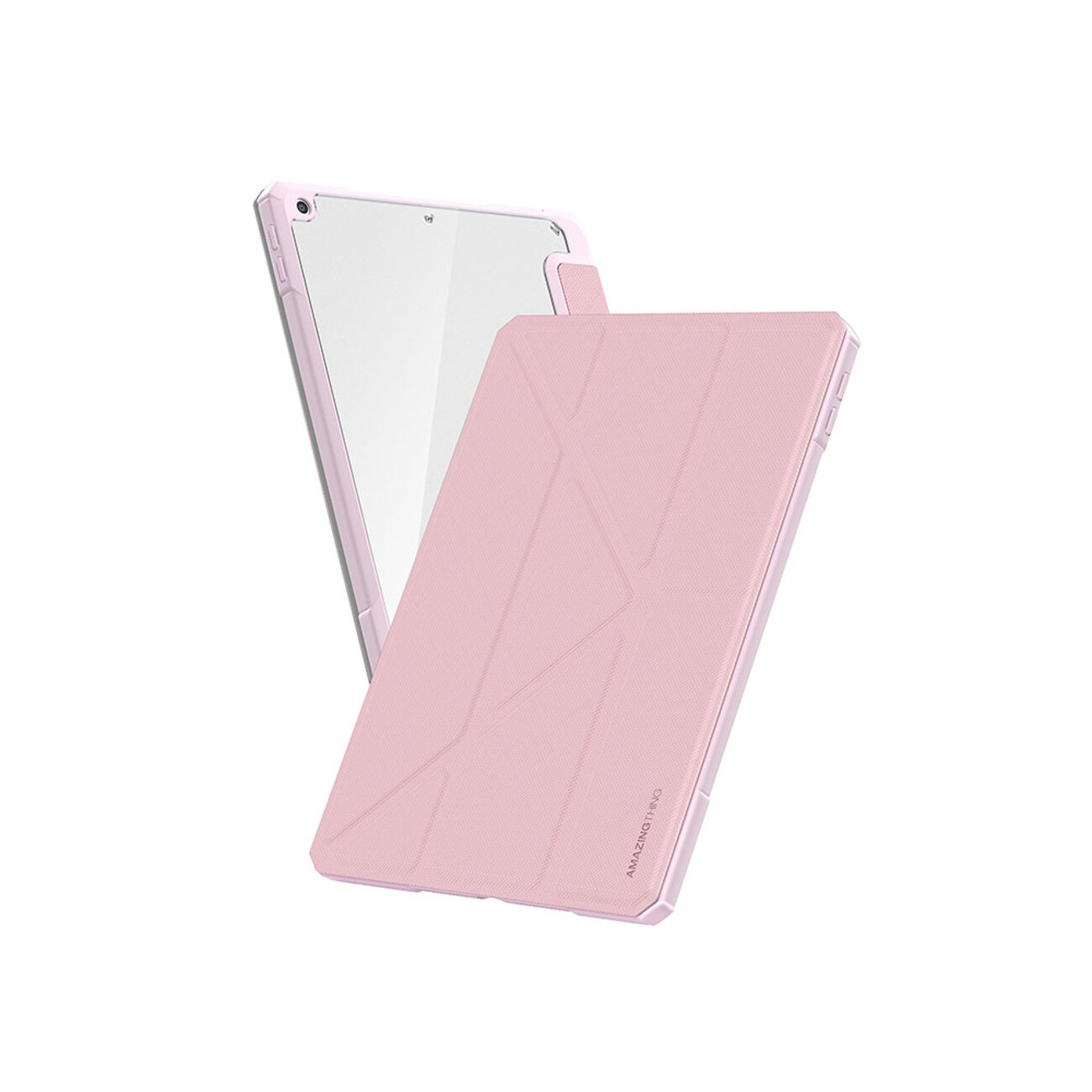 AmazingThing Titan Pro Folio-fodral för iPad Air 11" M3–M4 (2025–2026) – Rosa