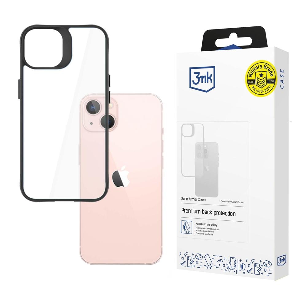 3mk Satin Armor Case+ för iPhone 14 Plus – genomskinligt