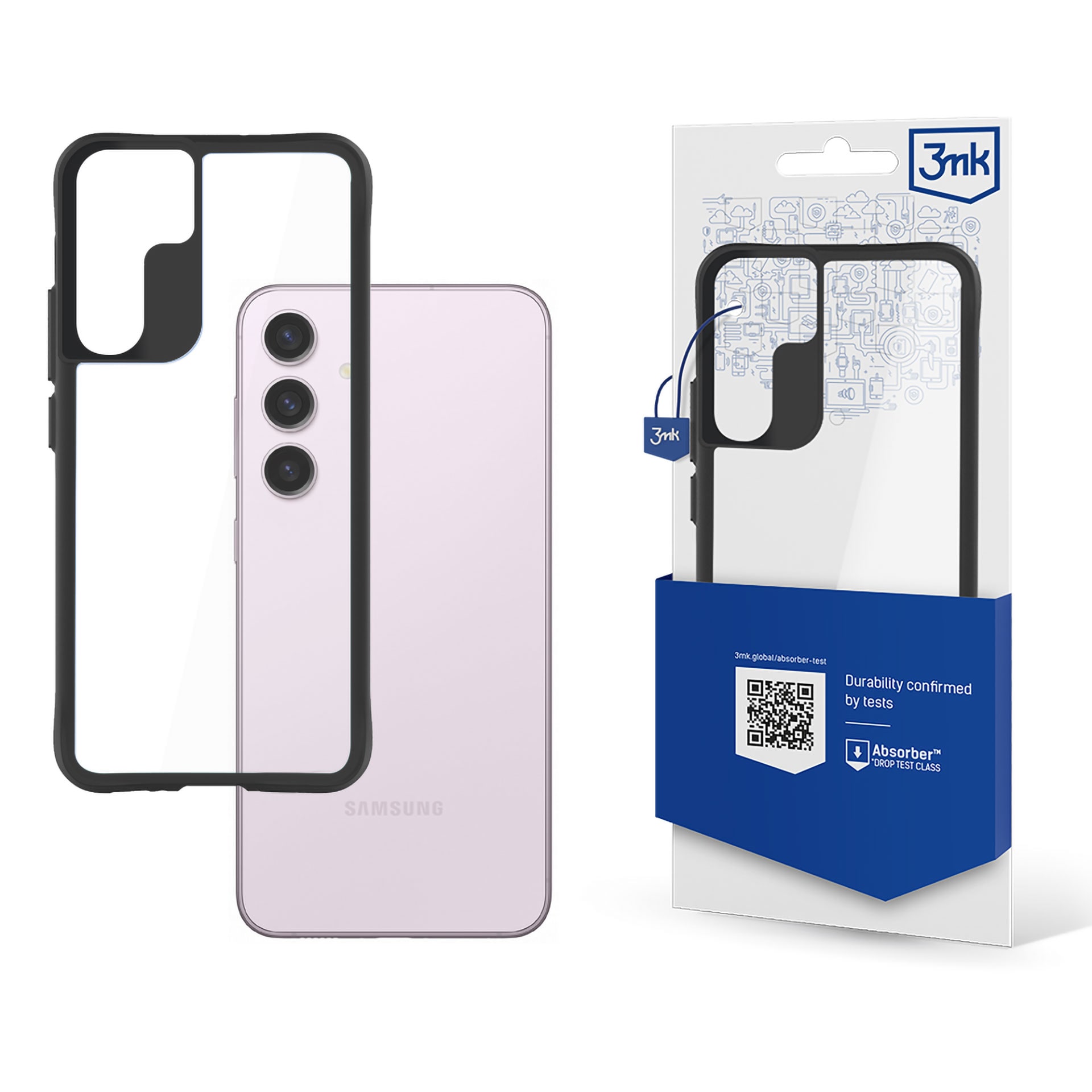 3mk Satin Armor Case+ för Samsung Galaxy S24+ – genomskinligt