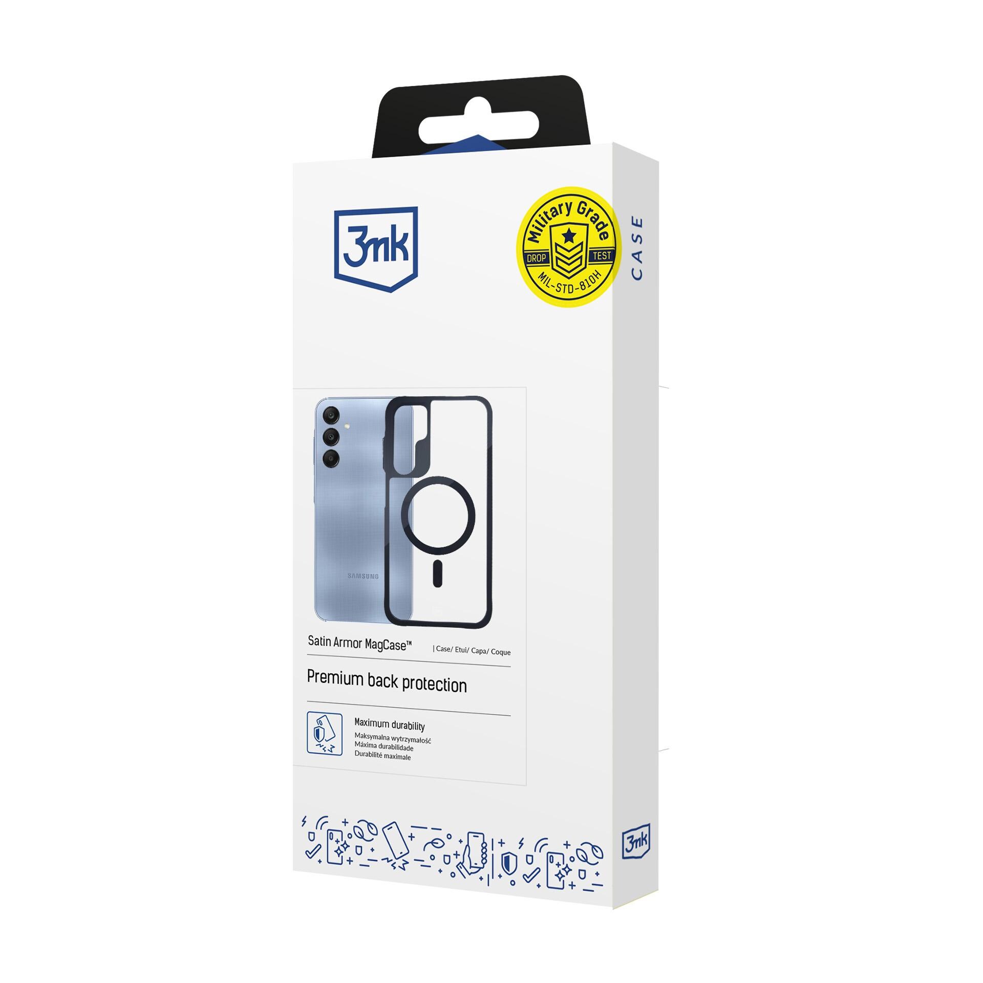 3mk Satin Armor MagCase til Samsung Galaxy A25 5G – Gennemsigtig