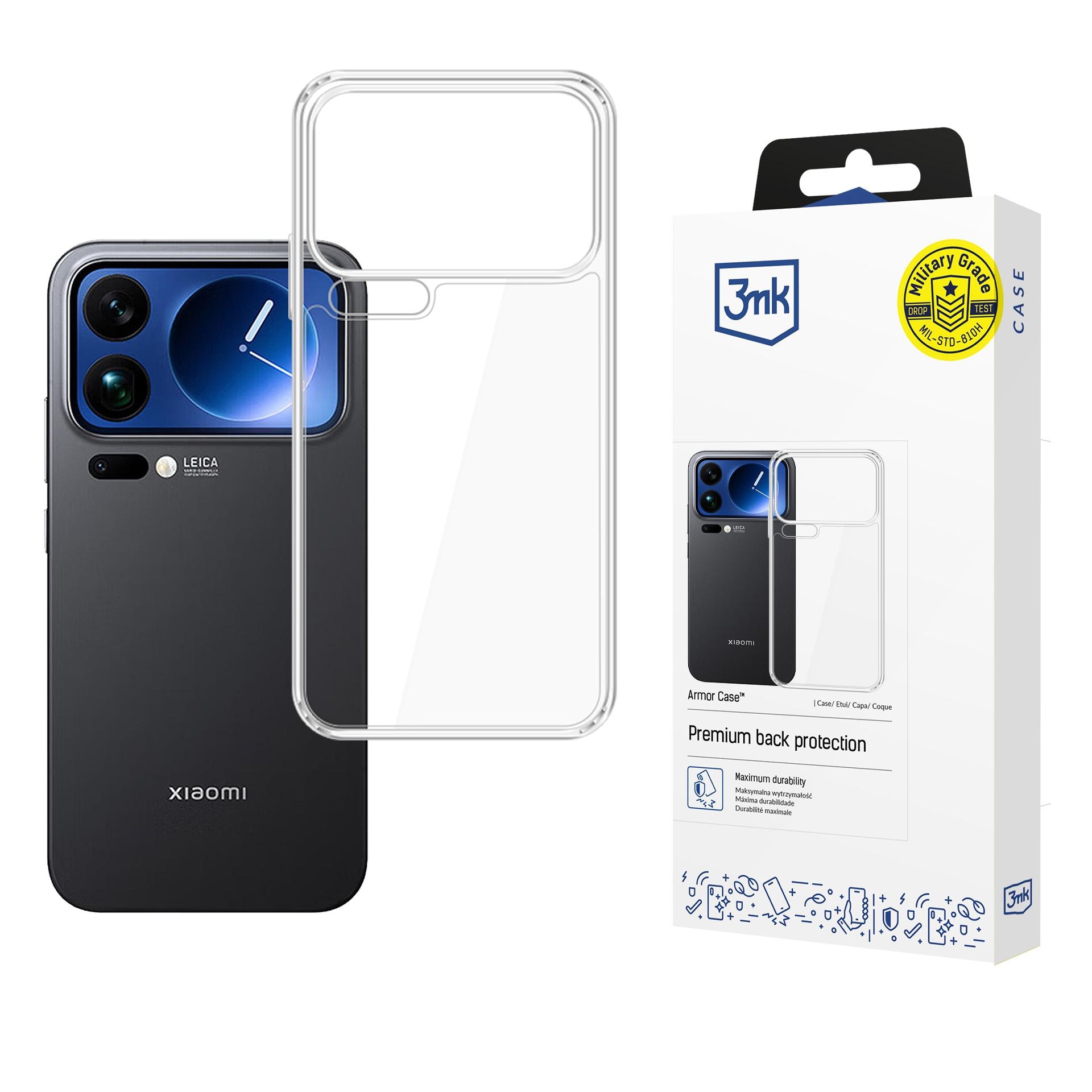 3mk Armor-fodral för Xiaomi 17 Pro – genomskinligt