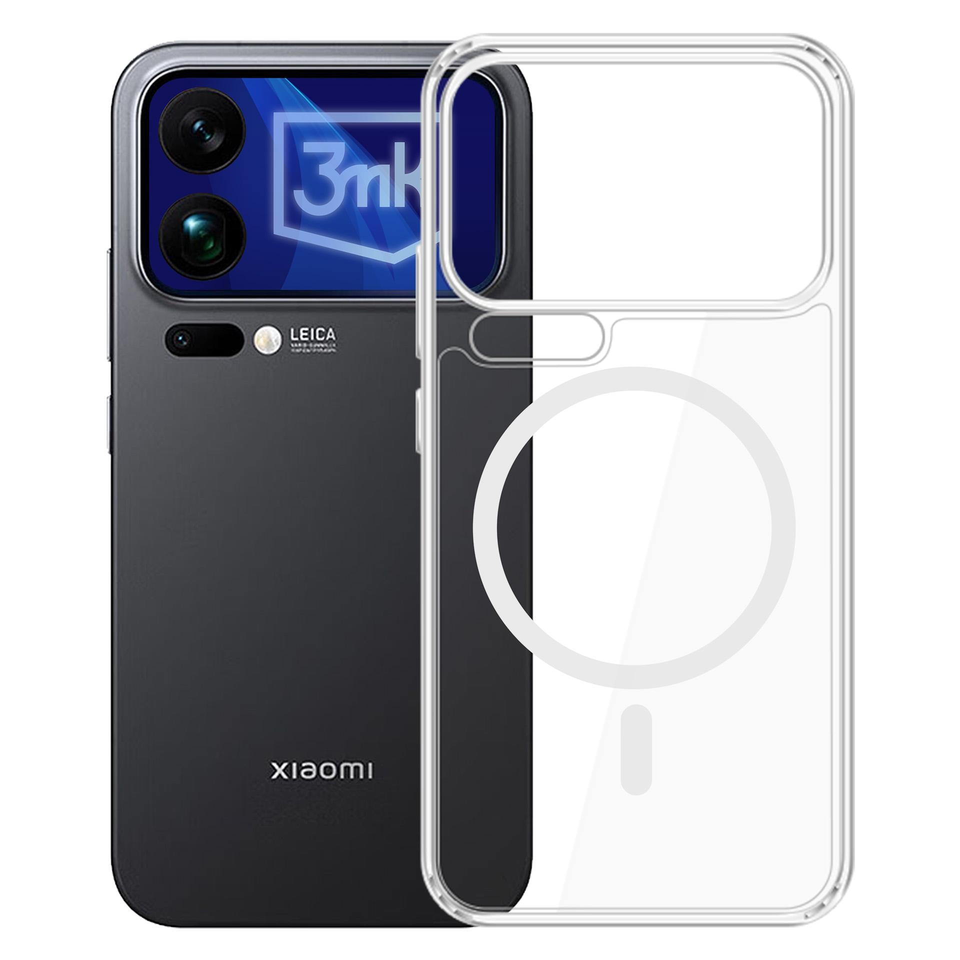 3mk Armor MagCase til Xiaomi 17 Pro Max – gennemsigtig