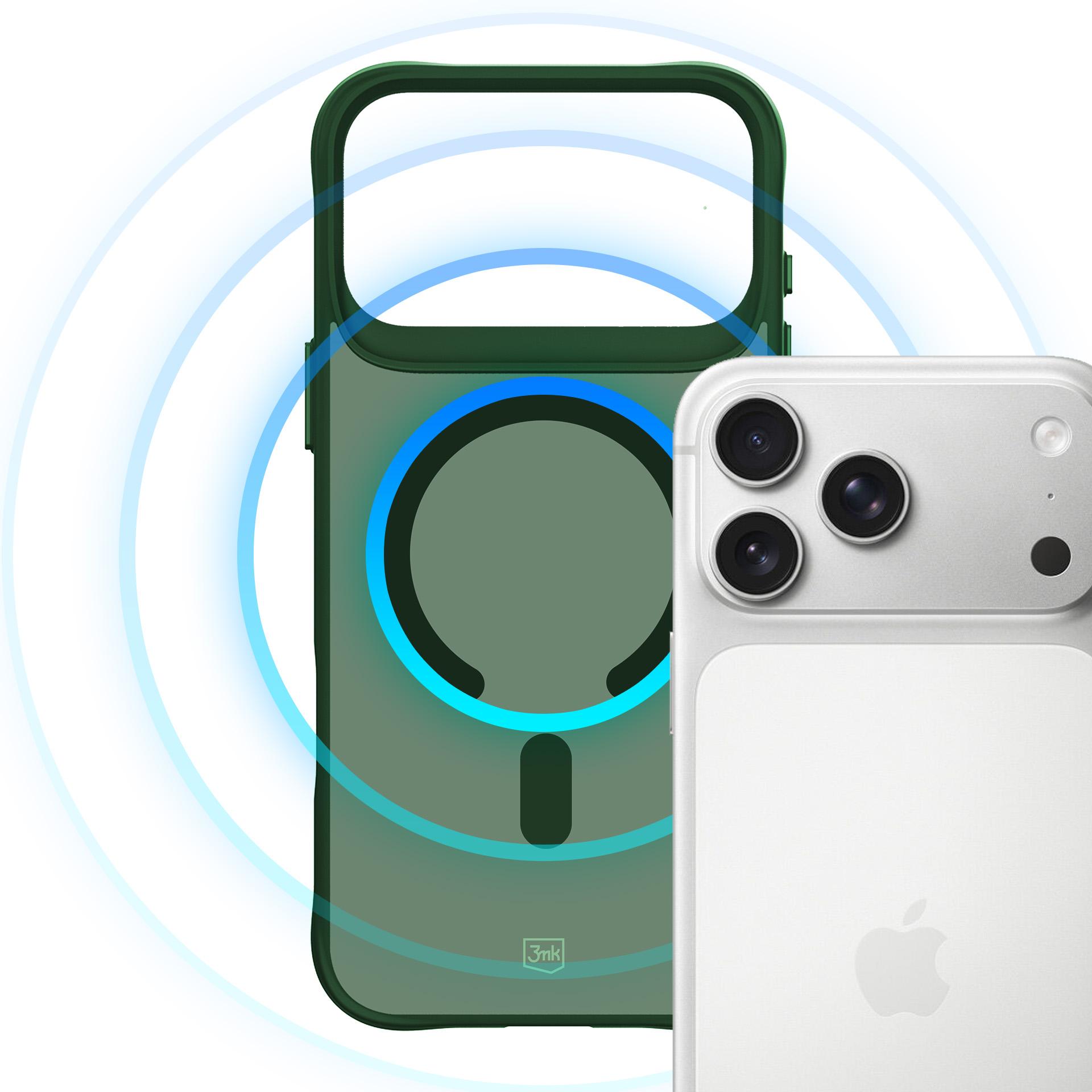 3mk Smoke MagCase til iPhone 17 Pro Max – Grøn