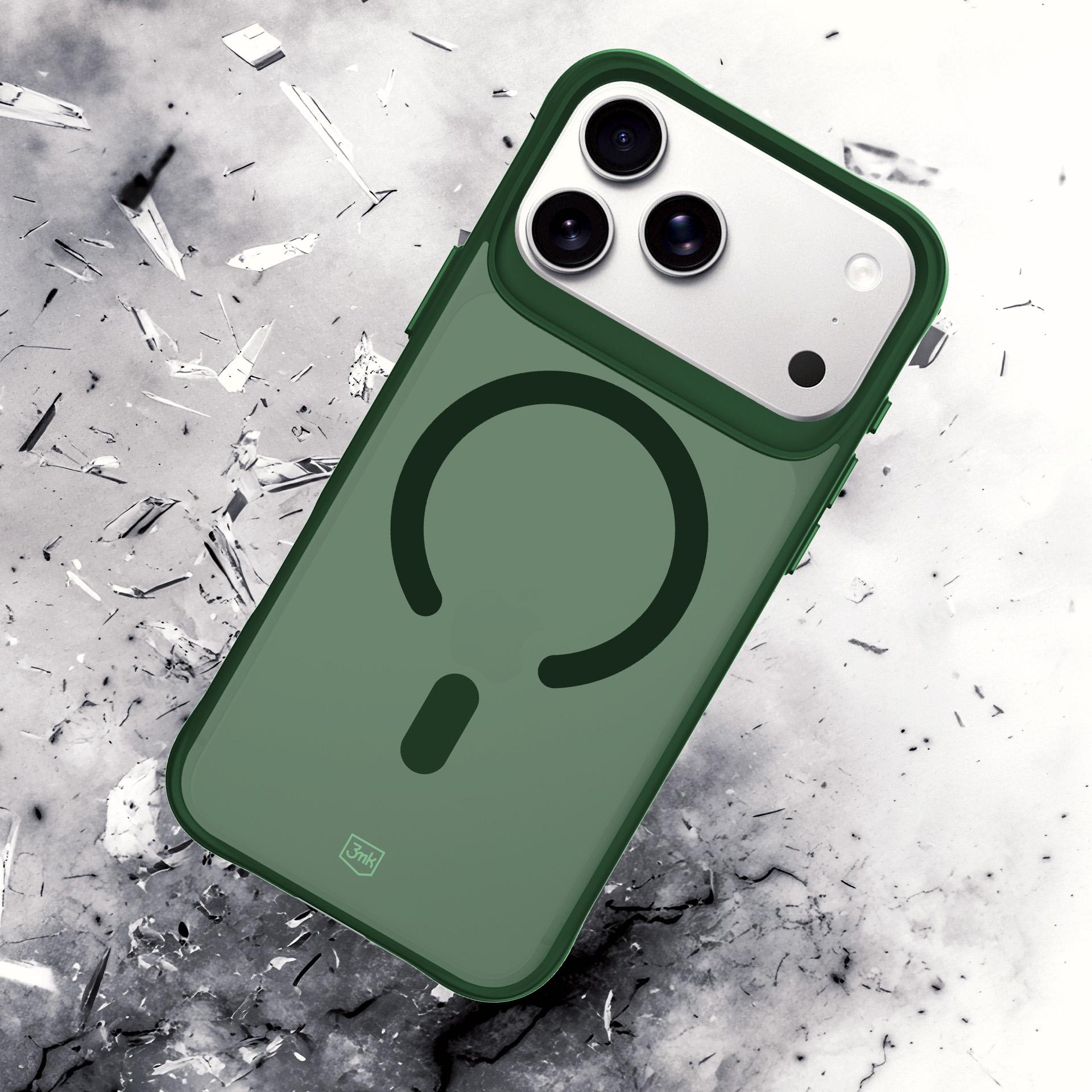 3mk Smoke MagCase til iPhone 17 Pro Max – Grøn