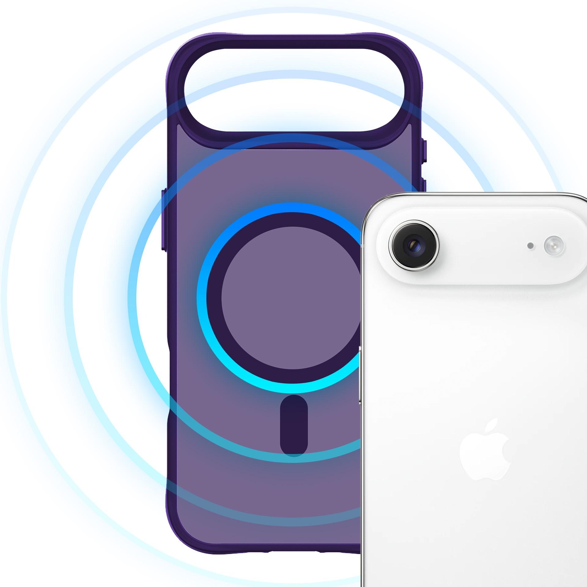 3mk Smoke MagCase til iPhone Air – Lilla