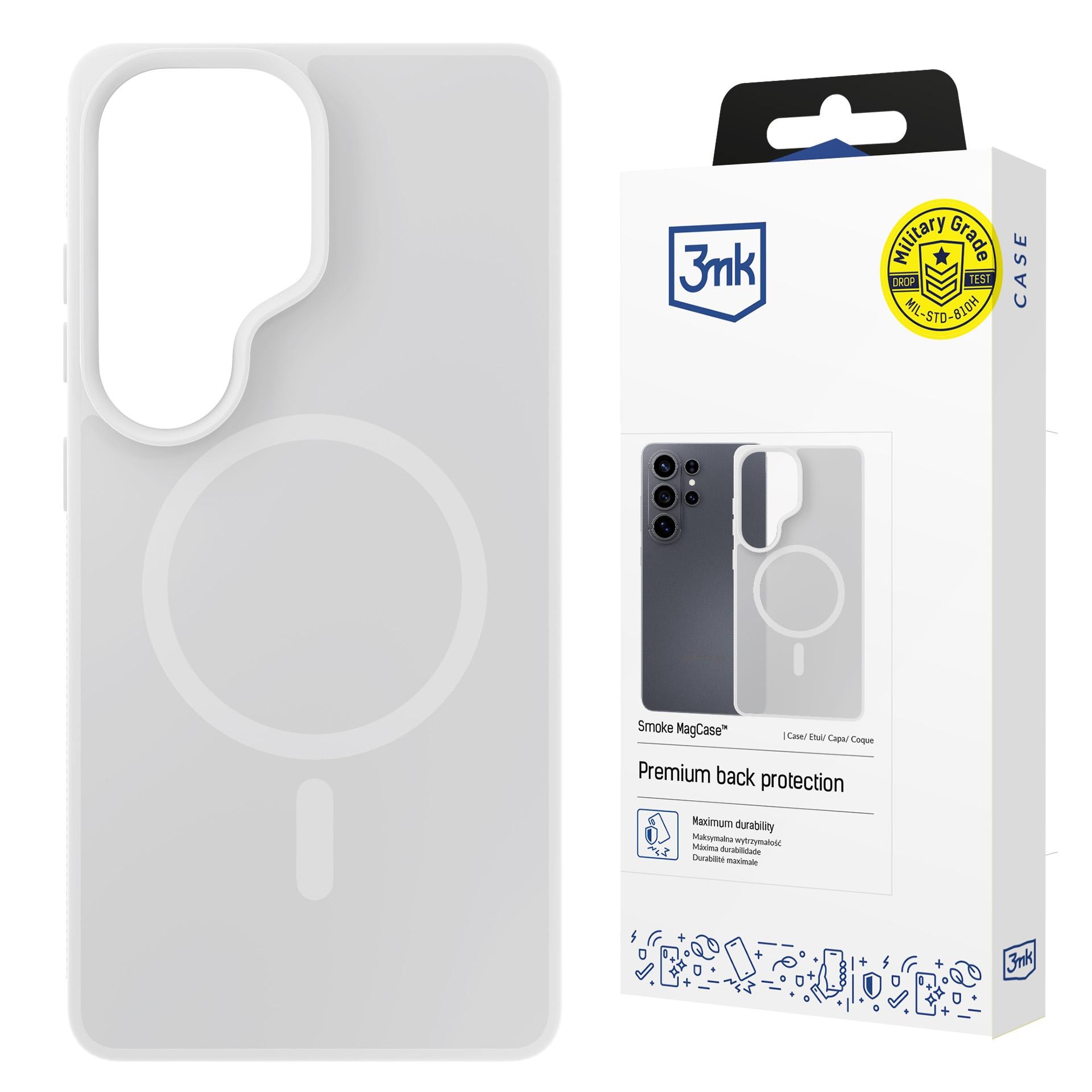 3mk Smoke MagCase till Samsung Galaxy S26 Ultra – Vit