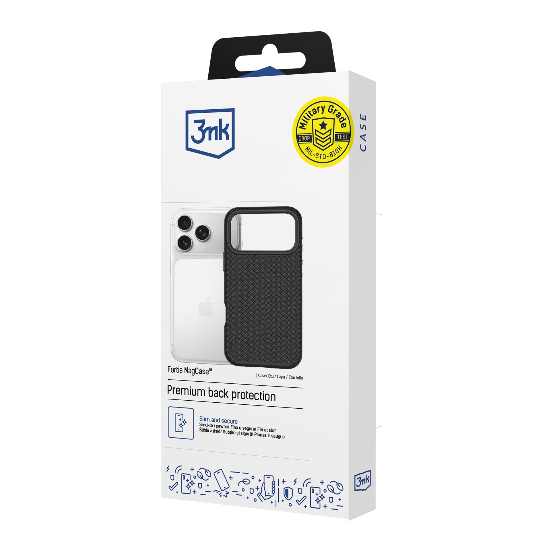 3mk Fortis MagCase til iPhone 17 Pro – Sort