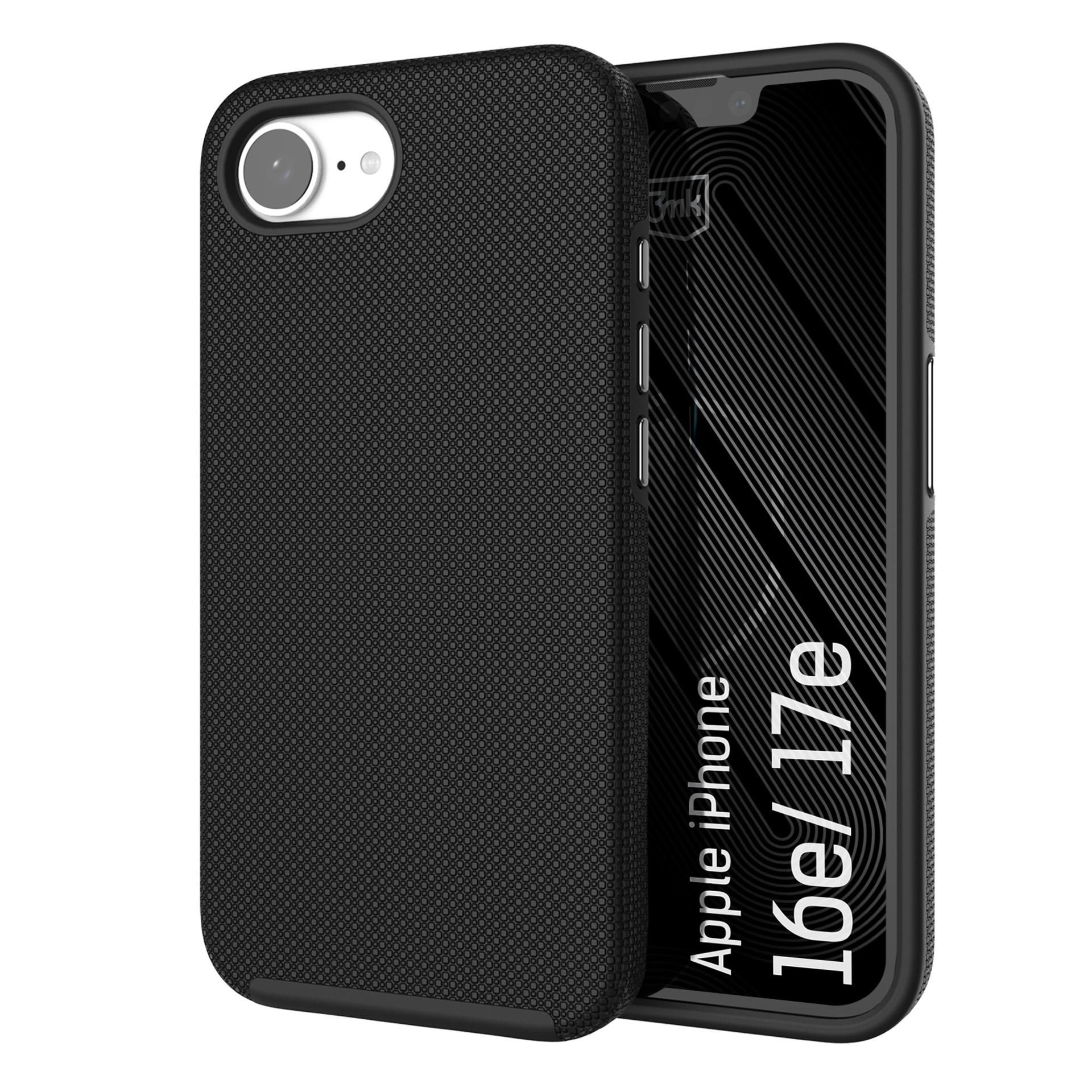 3mk Fortis MagCase til iPhone 16e / 17e – sort