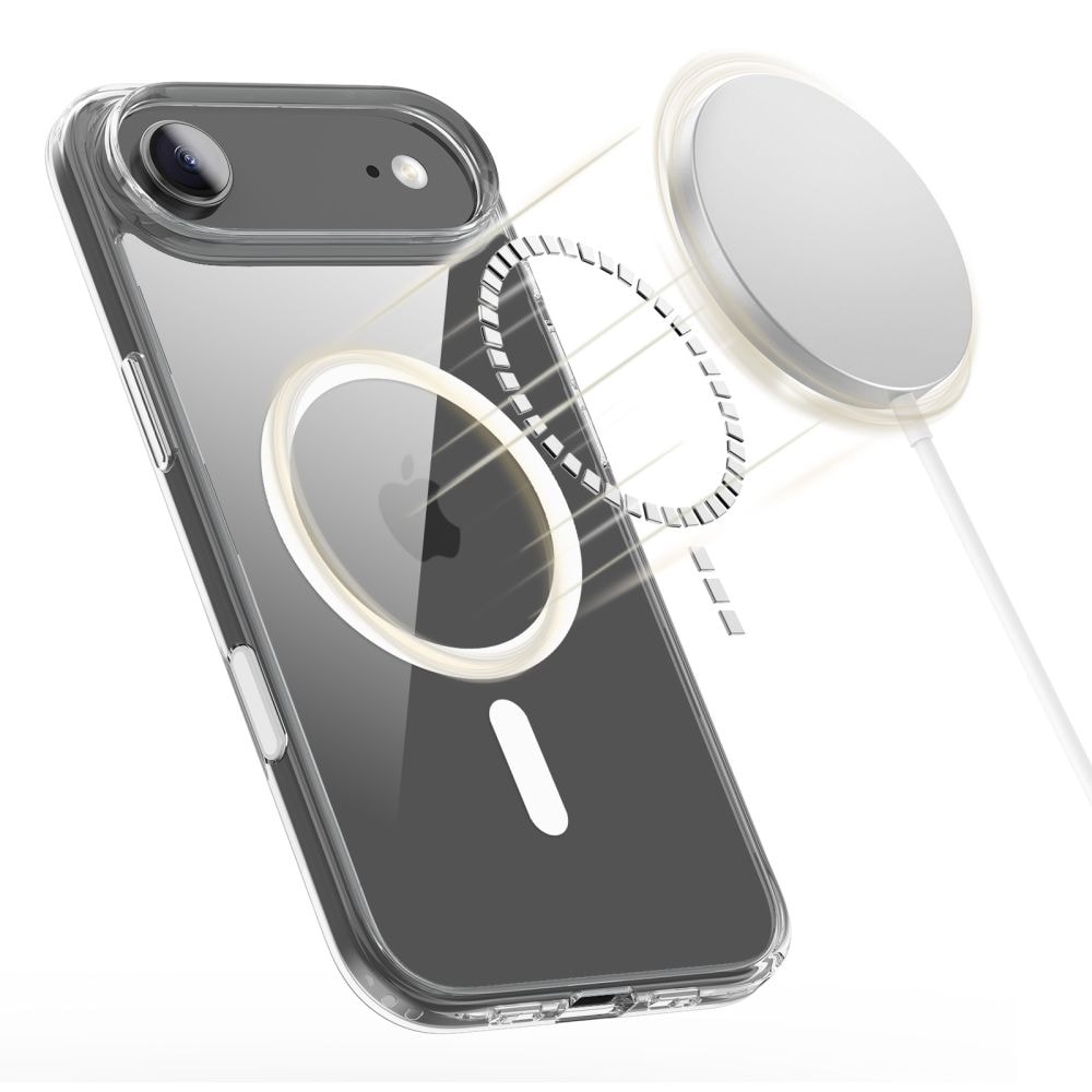 Tech-Protect Flexair Hybrid CC MagSafe-etui til iPhone Air – gennemsigtigt