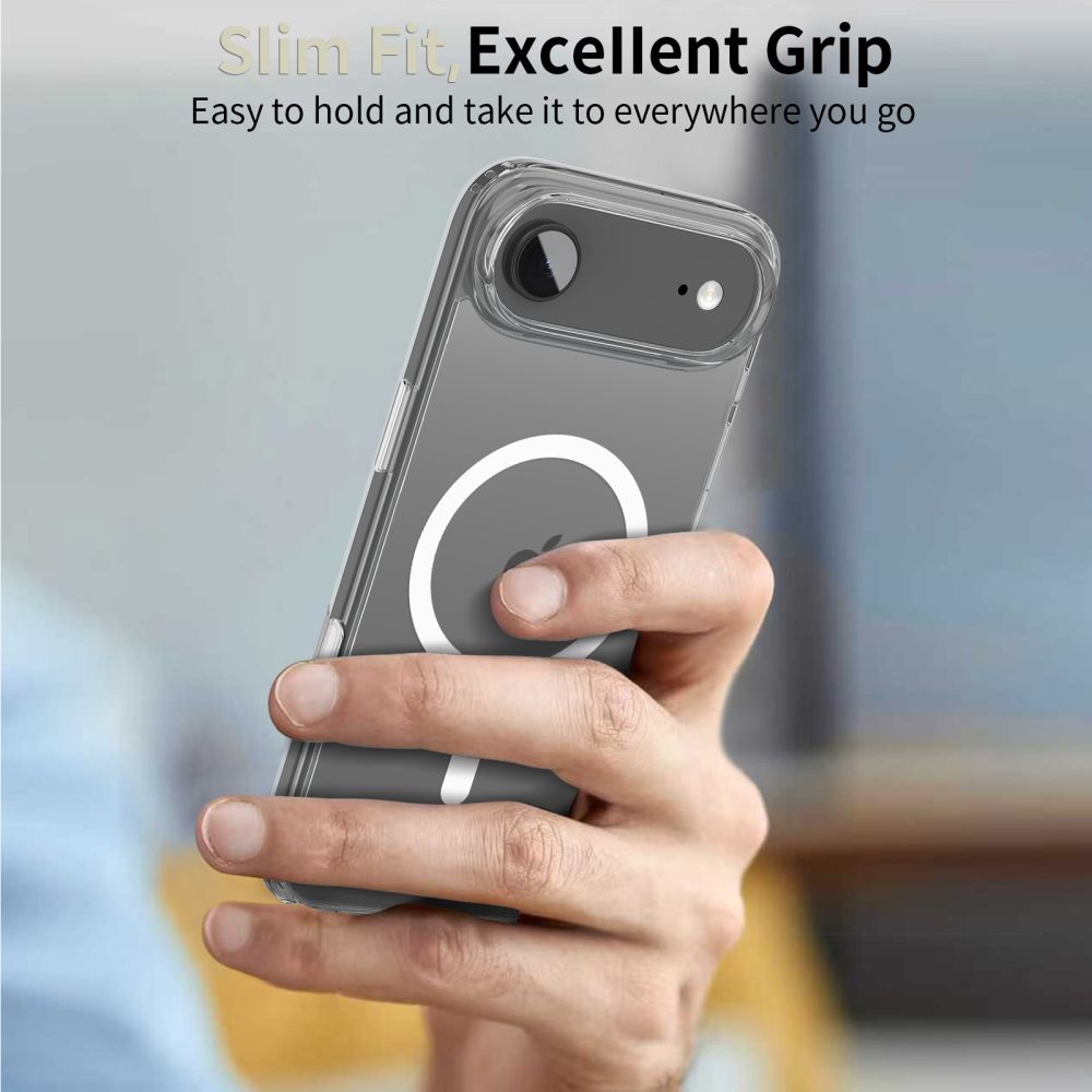 Tech-Protect Flexair Hybrid CC MagSafe-etui til iPhone Air – gennemsigtigt