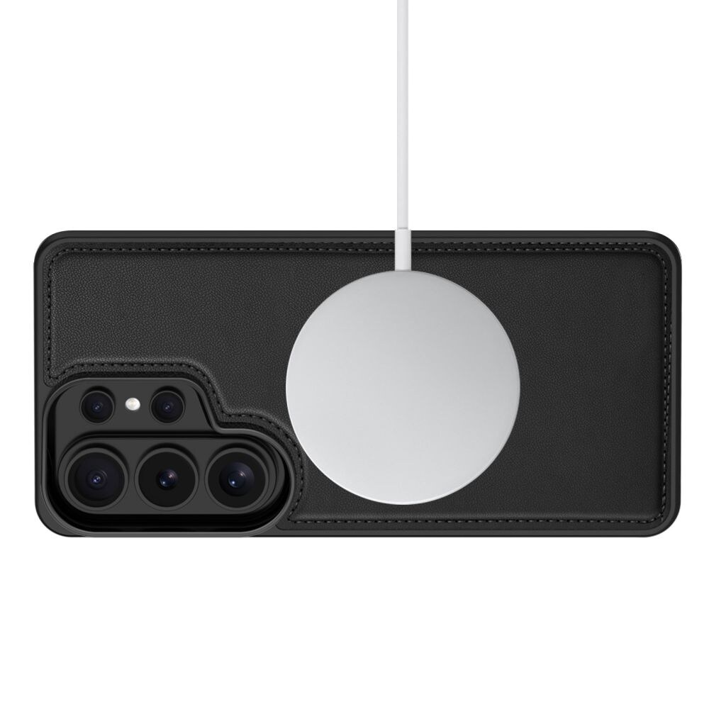 Tech-Protect plånboksfodral med MagSafe för Samsung Galaxy S26 Ultra – matt svart