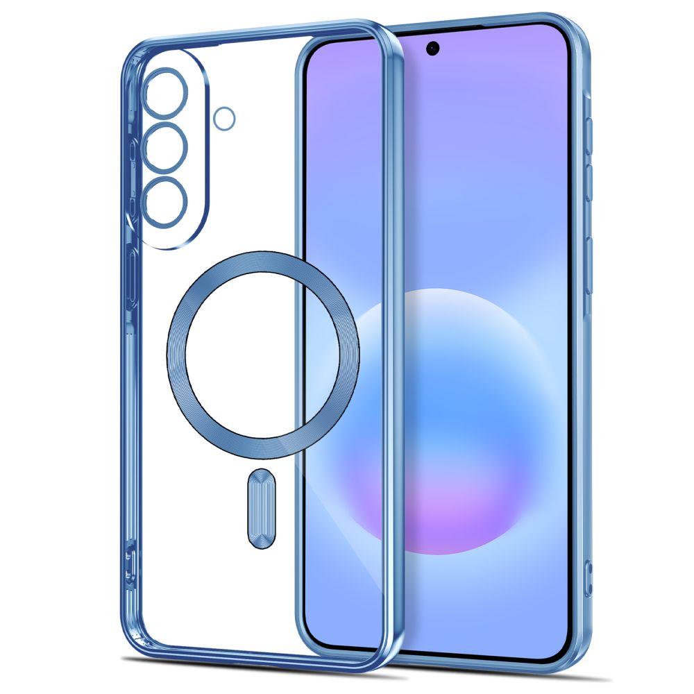 Tech-Protect MagFlex MagSafe-fodral för Samsung Galaxy A57 5G – Transparent blå