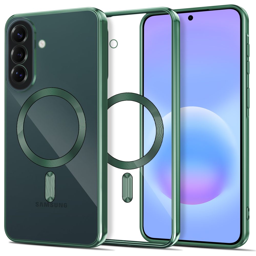 Tech-Protect MagFlex MagSafe-fodral för Samsung Galaxy A37 5G – Transparent grönt