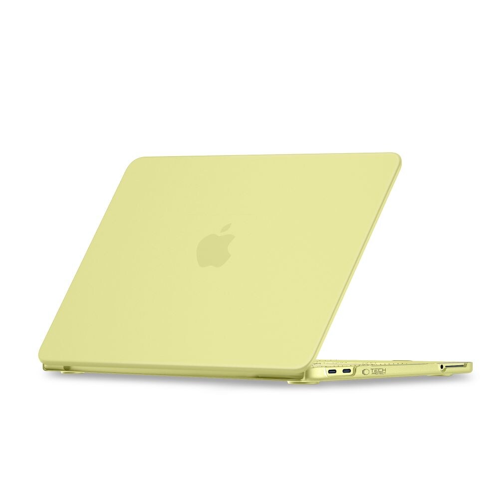 Tech-Protect Softshell-etui til MacBook Neo 13 2026 – mat gul