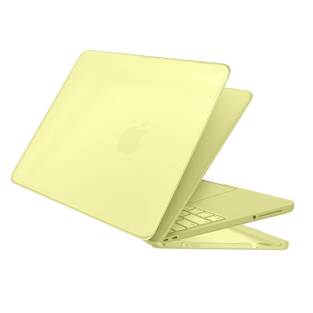 Tech-Protect Softshell-etui til MacBook Neo 13 2026 – mat gul