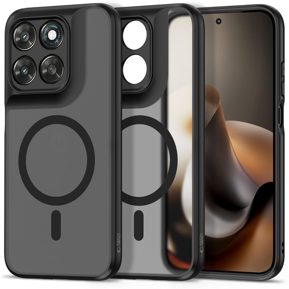 Tech-Protect Magmat MagSafe-fodral för Motorola Moto G67 / G77 – matt svart