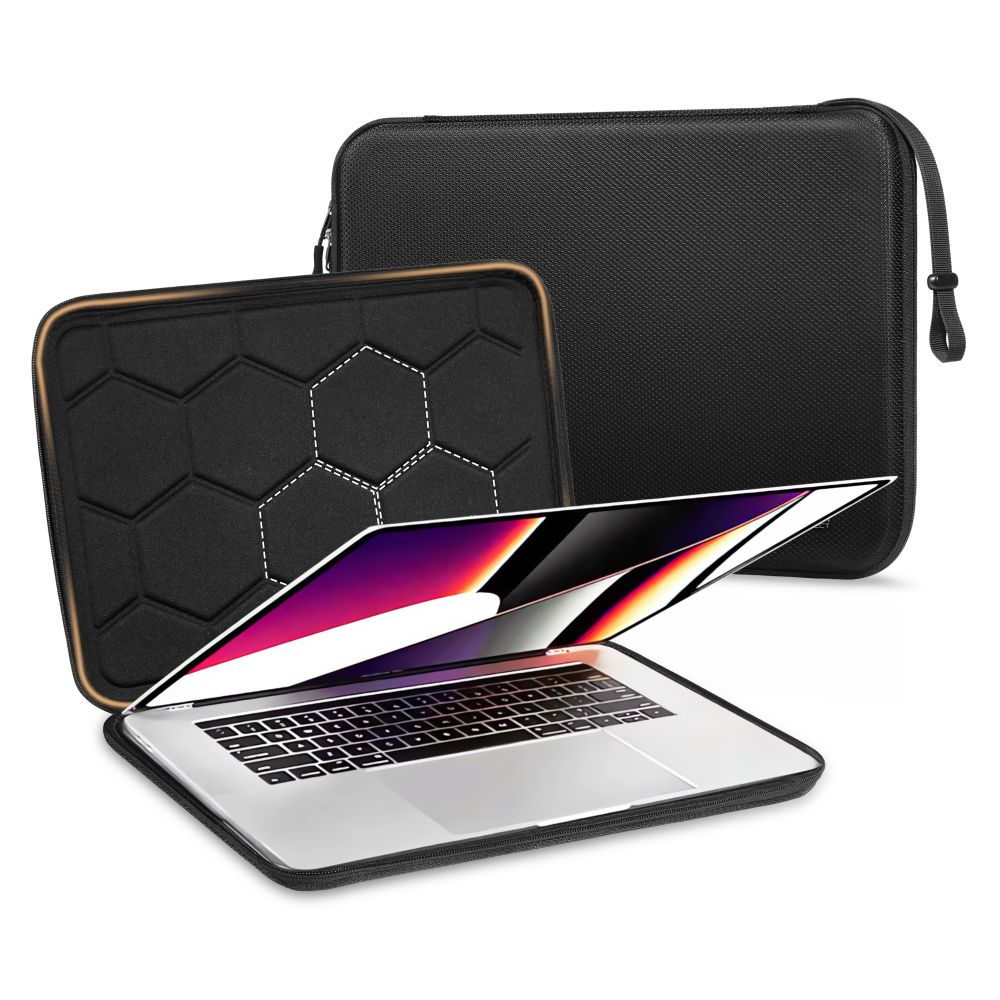 Tech-Protect Hardpouch-etui til bærbar computer (15-16) – Sort