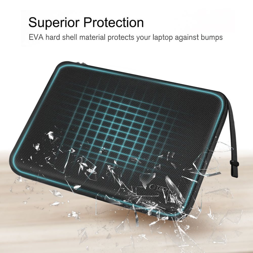 Tech-Protect Hardpouch-laptopväska 13–14 – Svart