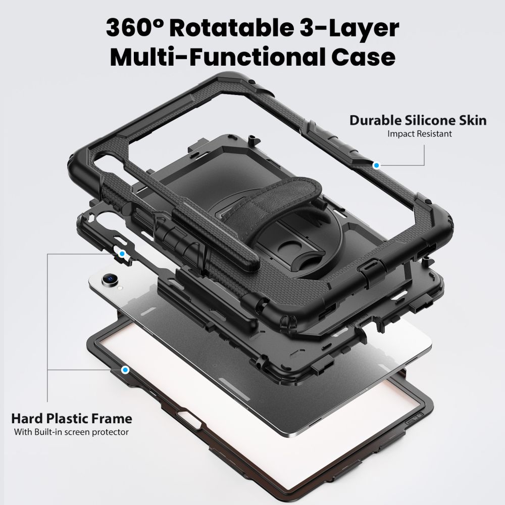 Tech-Protect hårt skal för Samsung Galaxy Tab S11 11,0 X730 / X736B – Svart
