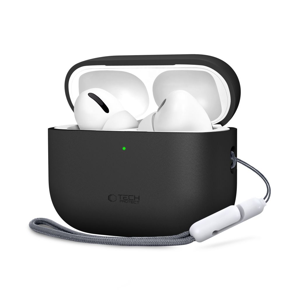 Tech-Protect silikonfodral för AirPods Pro 3 – Svart