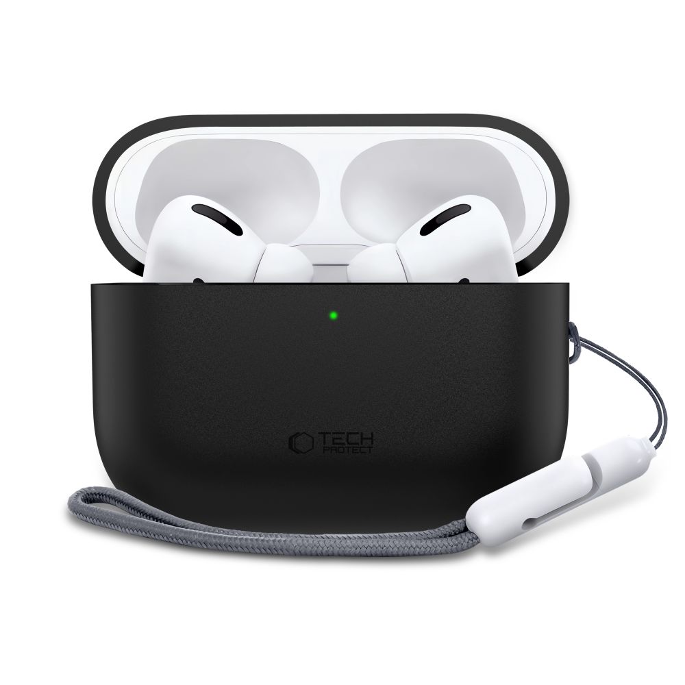 Tech-Protect silikonfodral för AirPods Pro 3 – Svart
