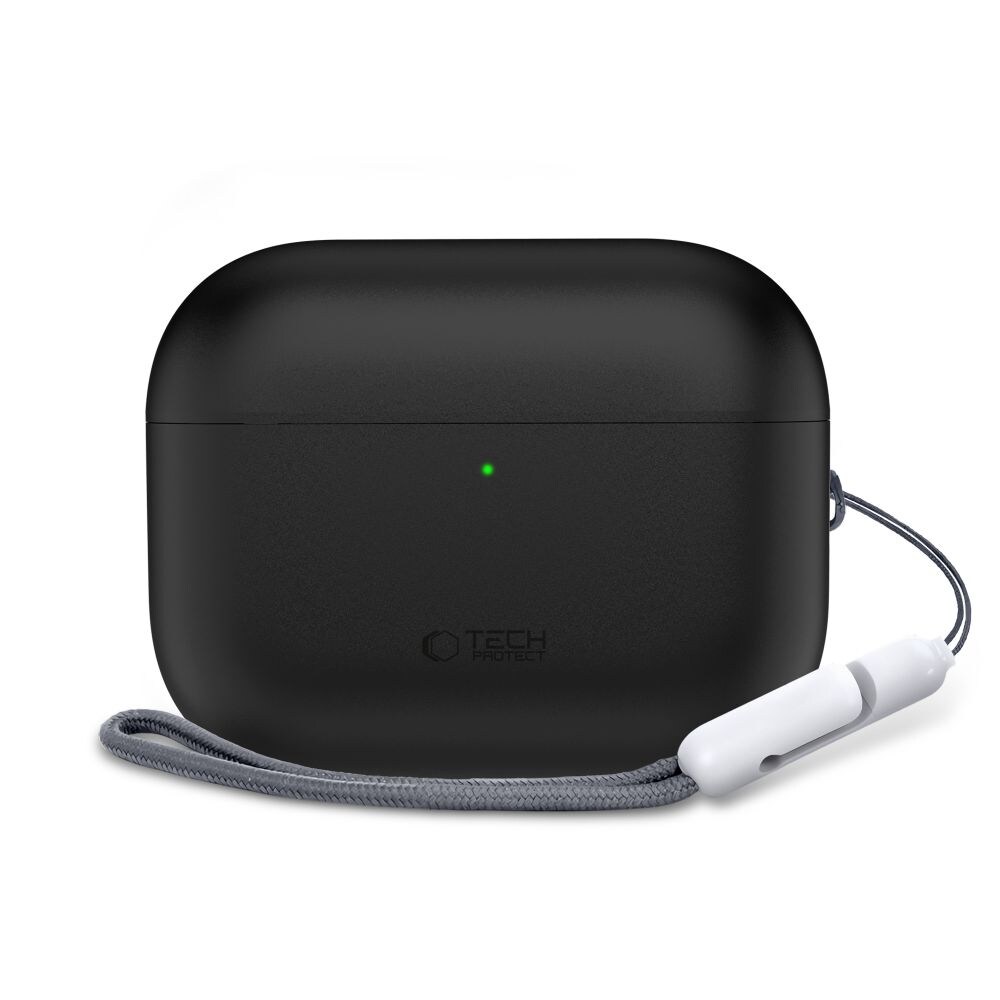 Tech-Protect silikonfodral för AirPods Pro 3 – Svart