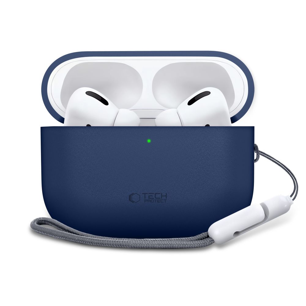 Tech-Protect silikoneetui til AirPods Pro 3 – marineblå