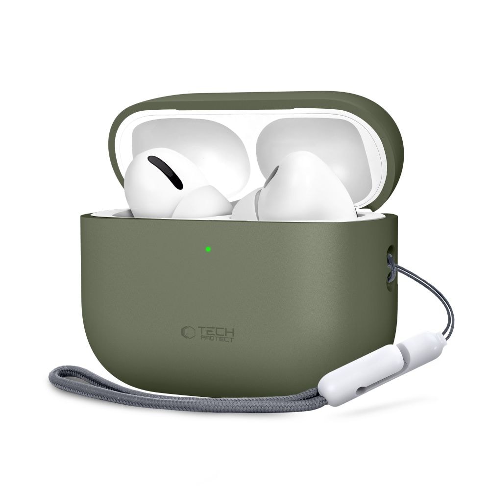 Tech-Protect silikonfodral för AirPods Pro 3 – grönt