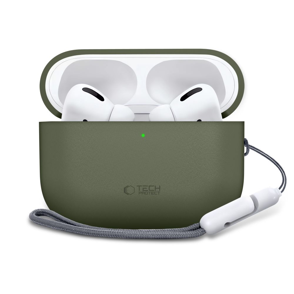 Tech-Protect silikonfodral för AirPods Pro 3 – grönt