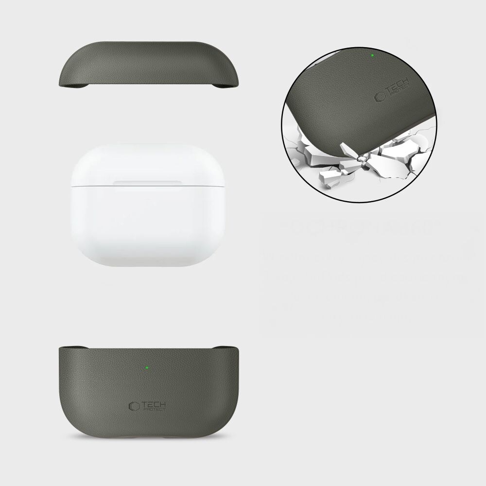 Tech-Protect NaturalFit-fodral för AirPods Pro 3 – Grönt