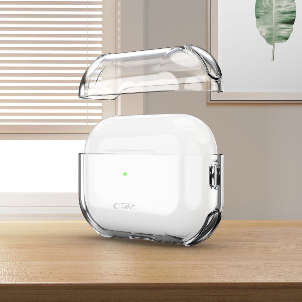 Tech-Protect Bounce-etui til AirPods Pro 3 – gennemsigtigt