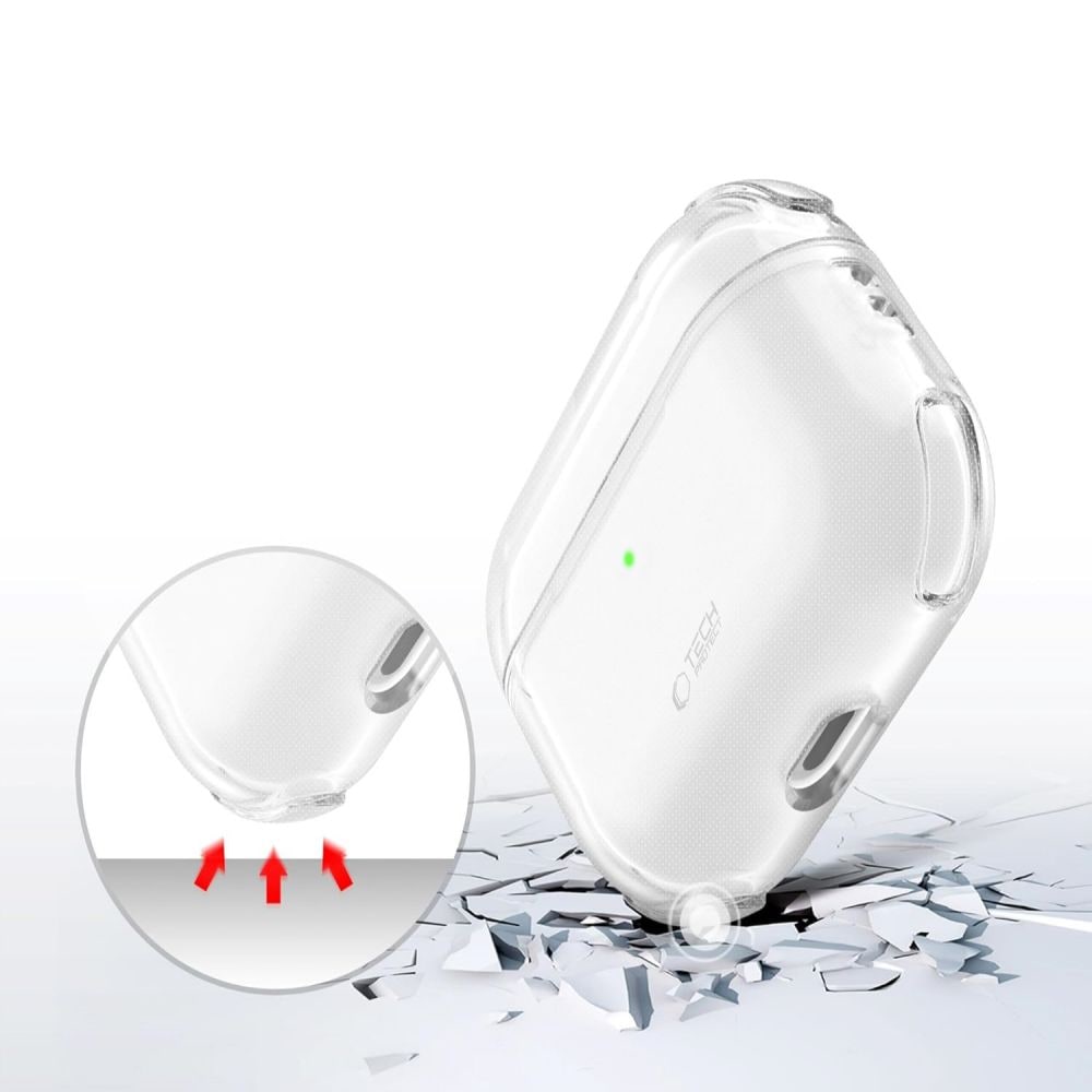 Tech-Protect Bounce-etui til AirPods Pro 3 – gennemsigtigt