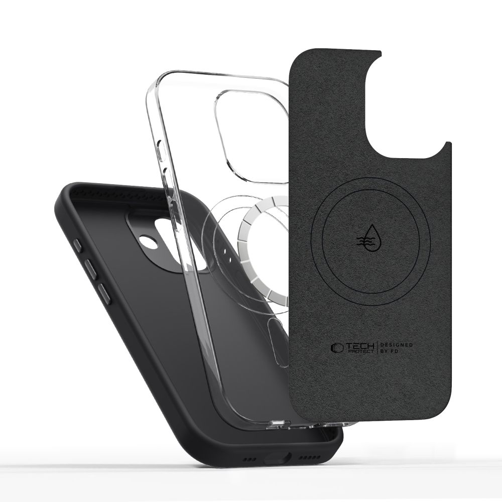 Tech-Protect Uniq MagSafe-fodral för iPhone 17 – svart