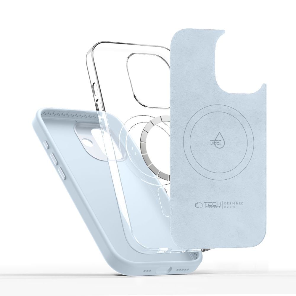 Tech-Protect Uniq MagSafe-fodral för iPhone 17 – blått