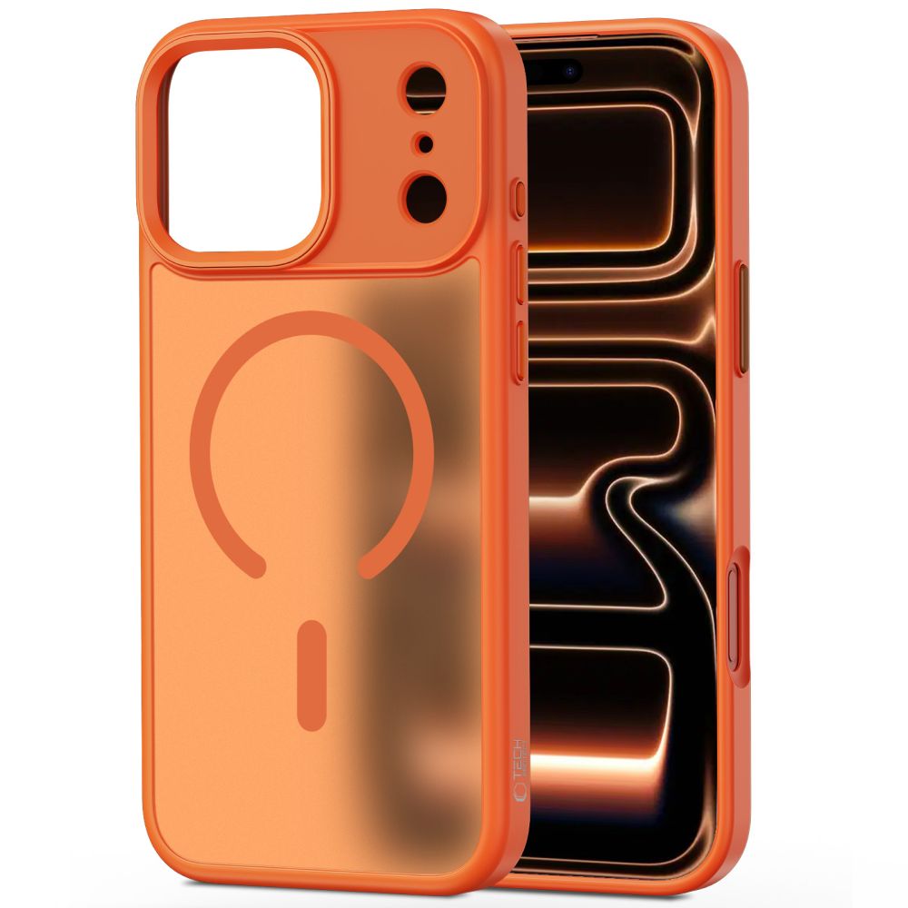Tech-Protect MagMat MagSafe-fodral för iPhone 17 Pro – Orange