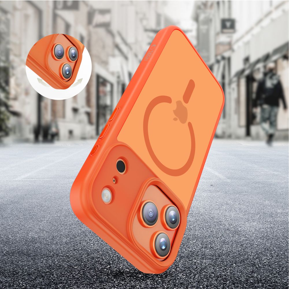 Tech-Protect MagMat MagSafe-fodral för iPhone 17 Pro – Orange