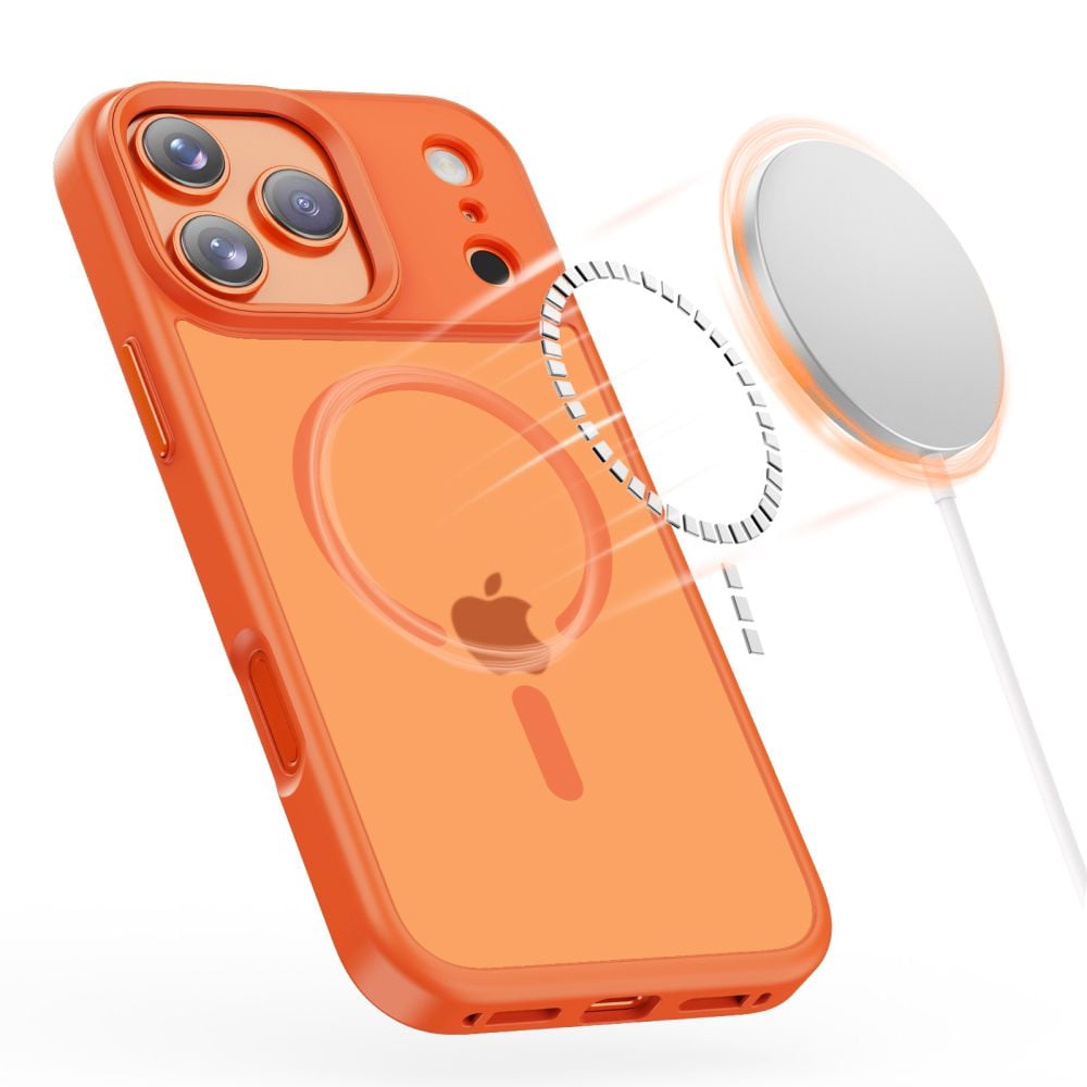 Tech-Protect MagMat MagSafe-etui til iPhone 17 Pro Max – orange