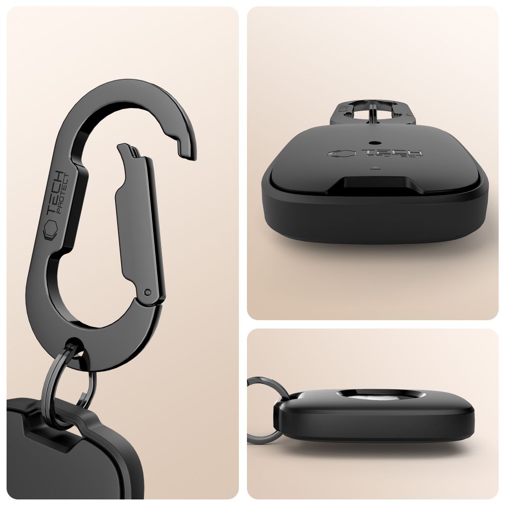 Tech-Protect Velar-etui til Apple AirTag 1 / 2 – sort