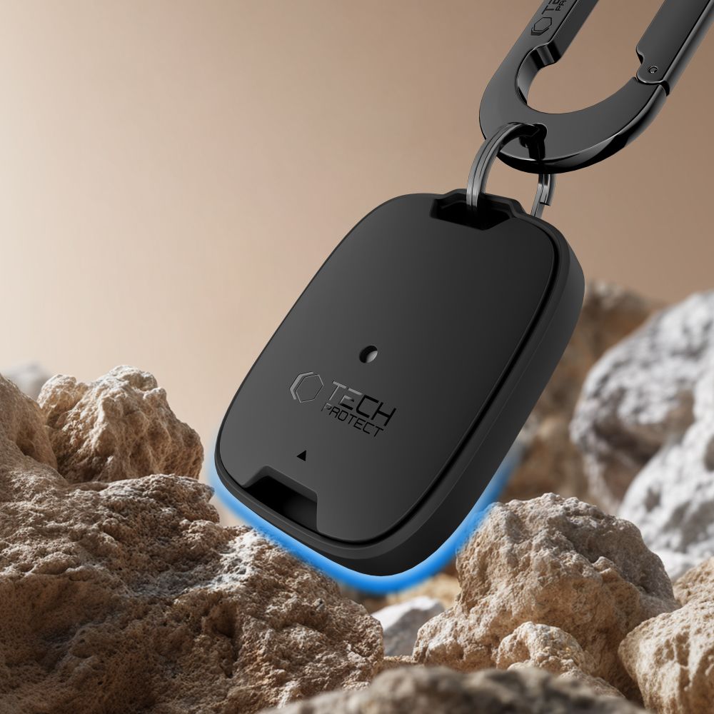 Tech-Protect Velar-etui til Apple AirTag 1 / 2 – sort